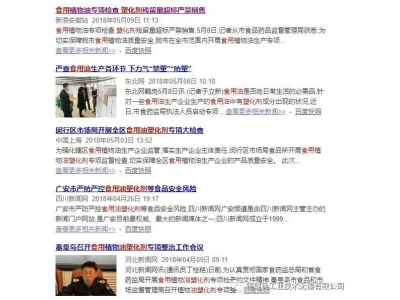 資訊 | 全國多地對食用油企業進行塑化劑專項檢查，您還沒有選擇“食品級軟管”嗎？